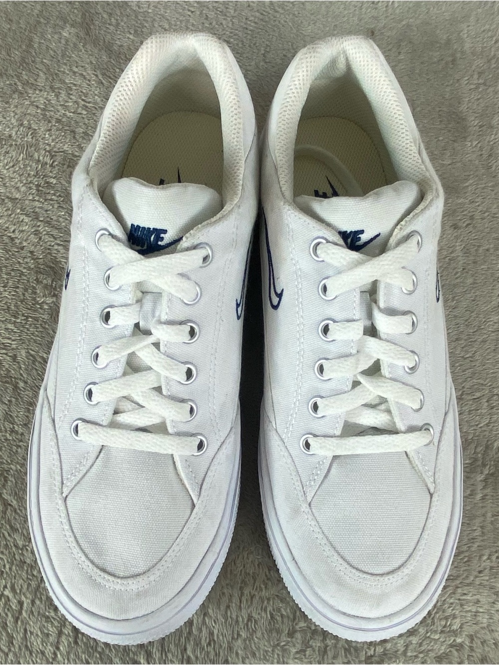 Nike Retro GTS 97 White Blue Womens Sneakers Size 6 Canvas Shoes Court NEW - Picture 10 of 12